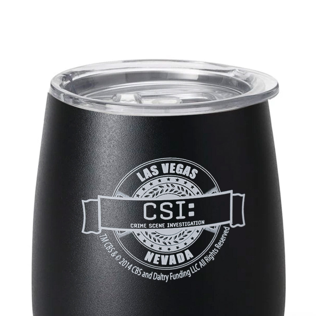 CSI: Crime Scene Investigation Logo Badge Wine Tumbler - Paramount Shop
