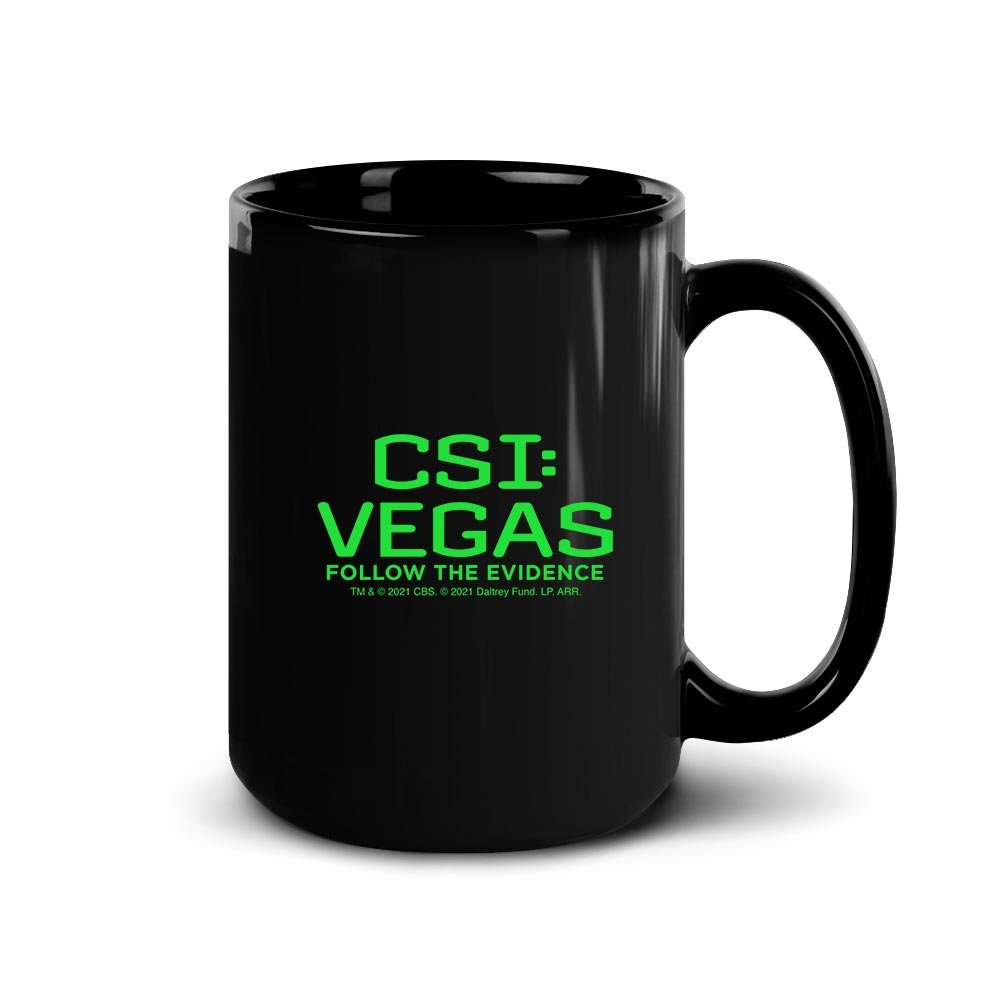 CSI: Vegas Follow The Evidence Black Mug - Paramount Shop