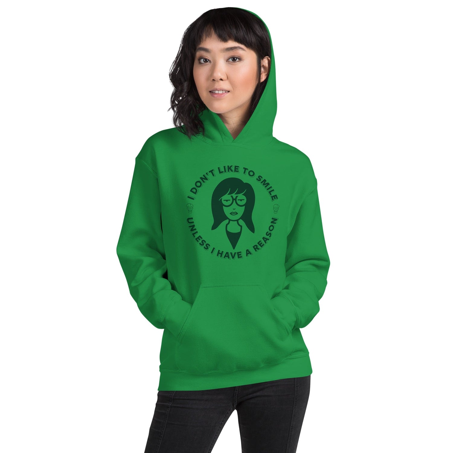 Daria Don't Like To Smile Adult Hoodie - Paramount Shop