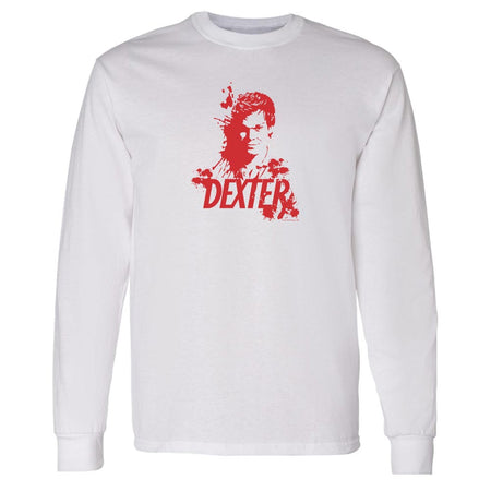 Dexter Blood Spatter Dexter Adult Long Sleeve T - Shirt - Paramount Shop