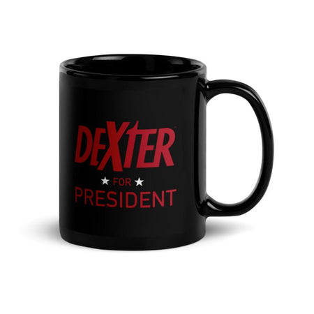 Dexter For President 11 oz Black Mug - Paramount Shop