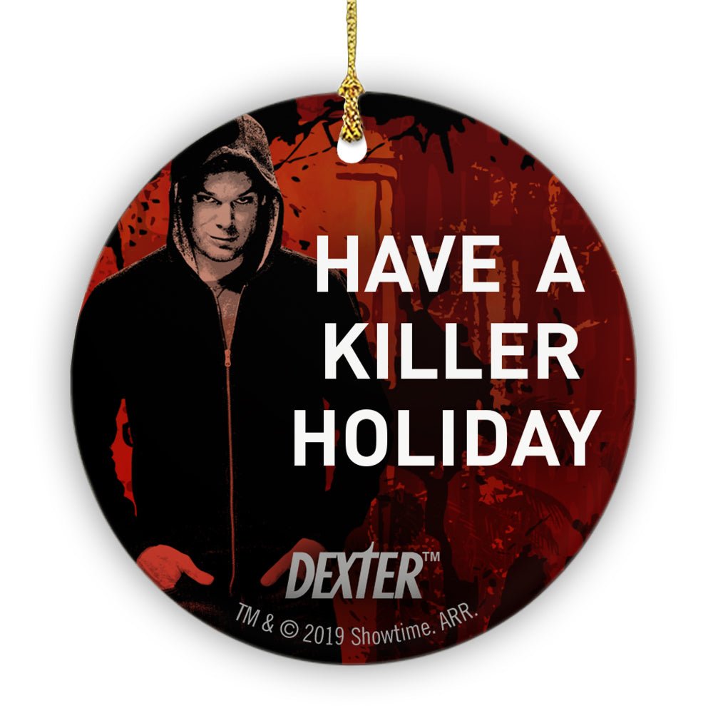 Dexter Have a Killer Holiday Round Ceramic Ornament - Paramount Shop