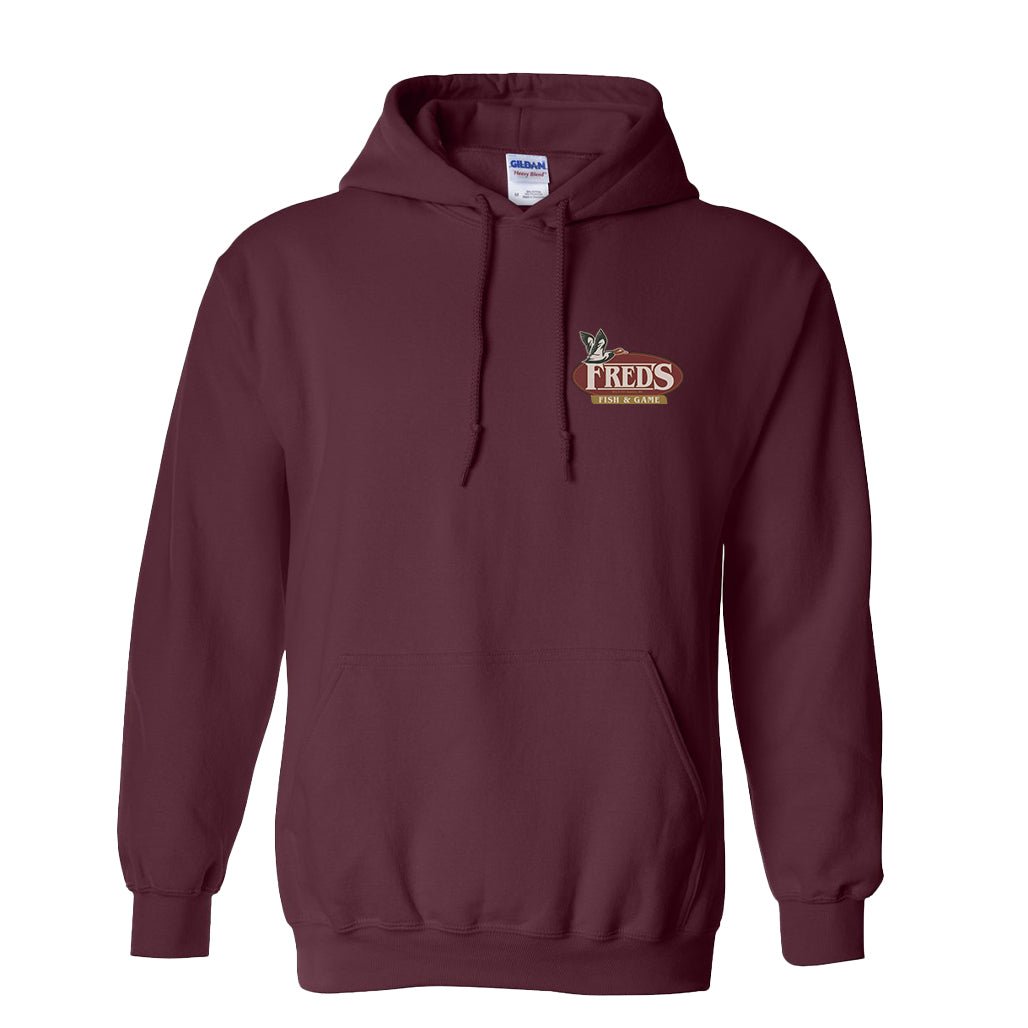 Dexter: New Blood Fred's Fish & Game Fleece Hooded Sweatshirt - Paramount Shop