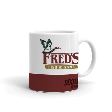 Dexter: New Blood Fred's Fish & Game White Mug - Paramount Shop