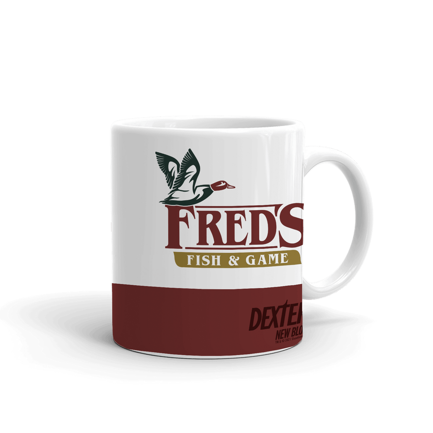 Dexter: New Blood Fred's Fish & Game White Mug - Paramount Shop