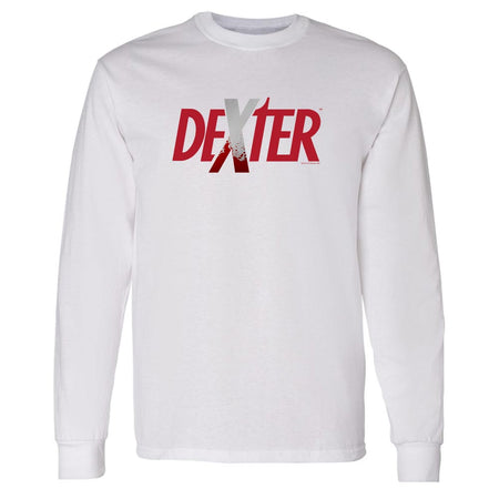 Dexter Spatter Logo Adult Long Sleeve T - Shirt - Paramount Shop