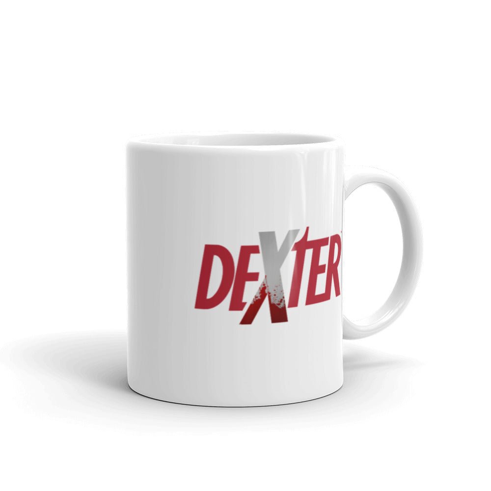 Dexter Splatter Logo White Mug - Paramount Shop