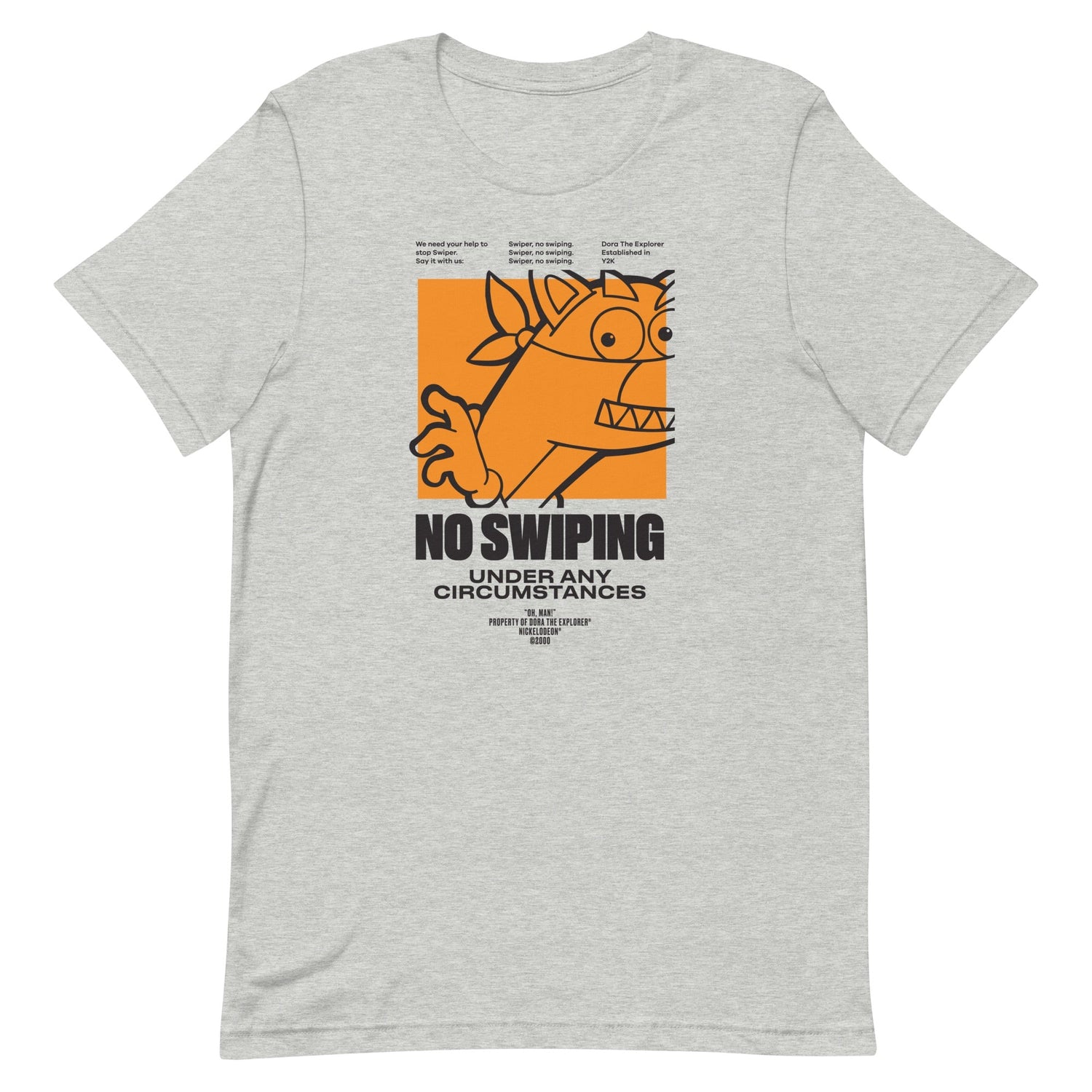 Dora the Explorer No Swiping Adult Short Sleeve T - Shirt - Paramount Shop