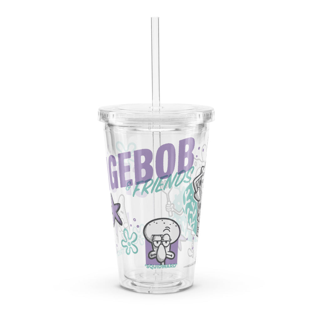 SpongeBob SquarePants SpongeBob and Friends Clear Tumbler