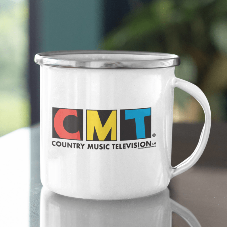 CMT Logo Enamel Camping Mug