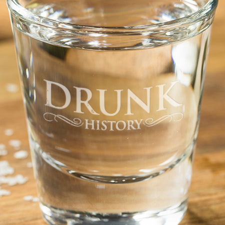 Drunk History Logo Shot Glass - Paramount Shop