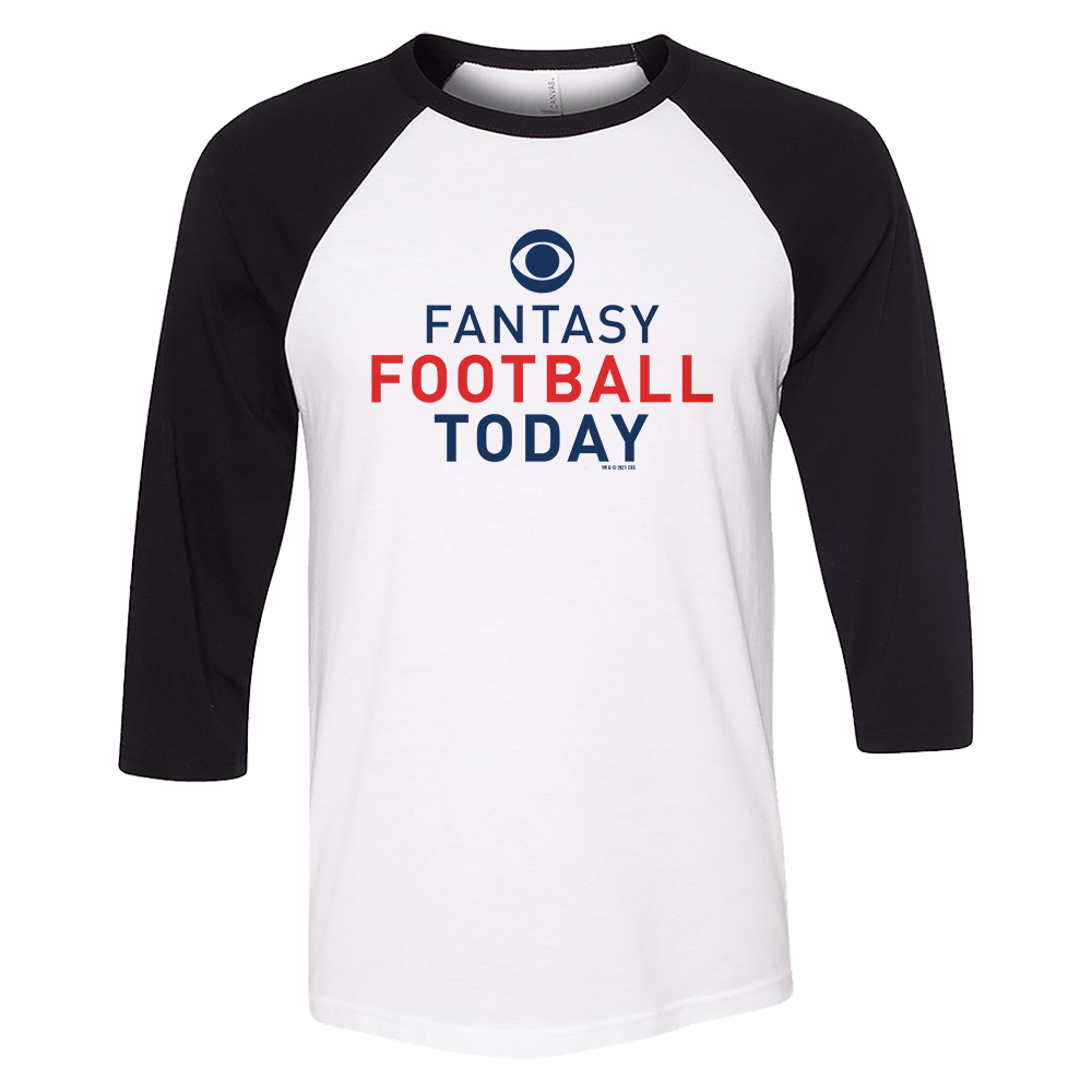 Fantasy Football Today Logo 3/4 Sleeve Baseball T - Shirt - Paramount Shop