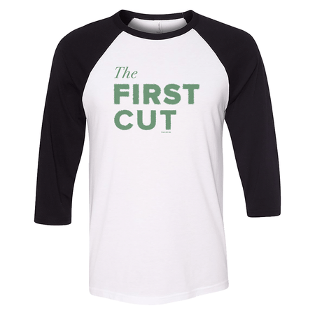 First Cut Logo 3/4 Sleeve Baseball T - Shirt - Paramount Shop