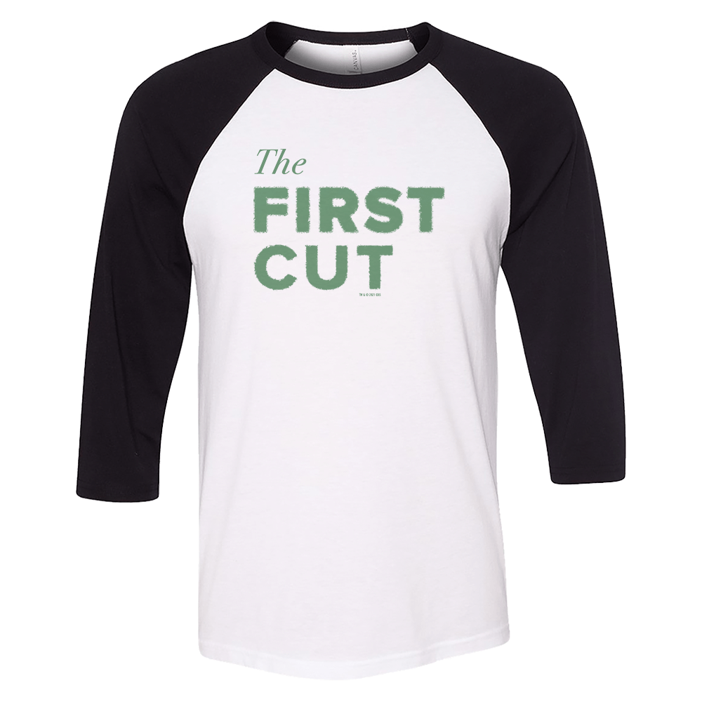 First Cut Logo 3/4 Sleeve Baseball T - Shirt - Paramount Shop