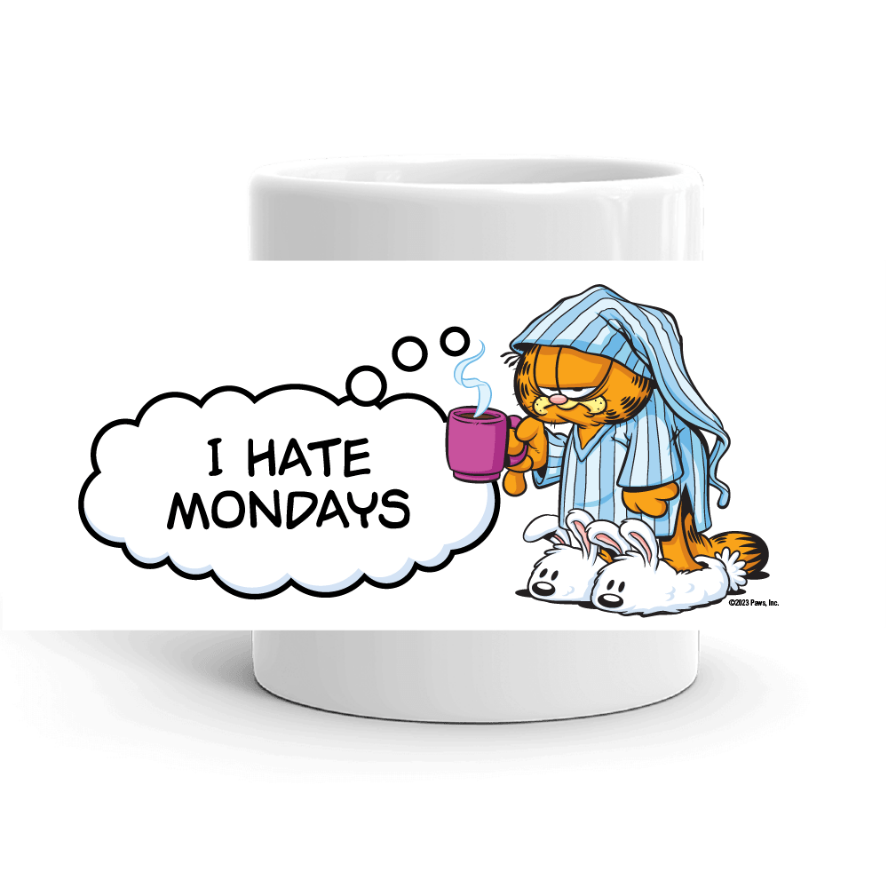 Garfield I Hate Mondays White Mug - Paramount Shop