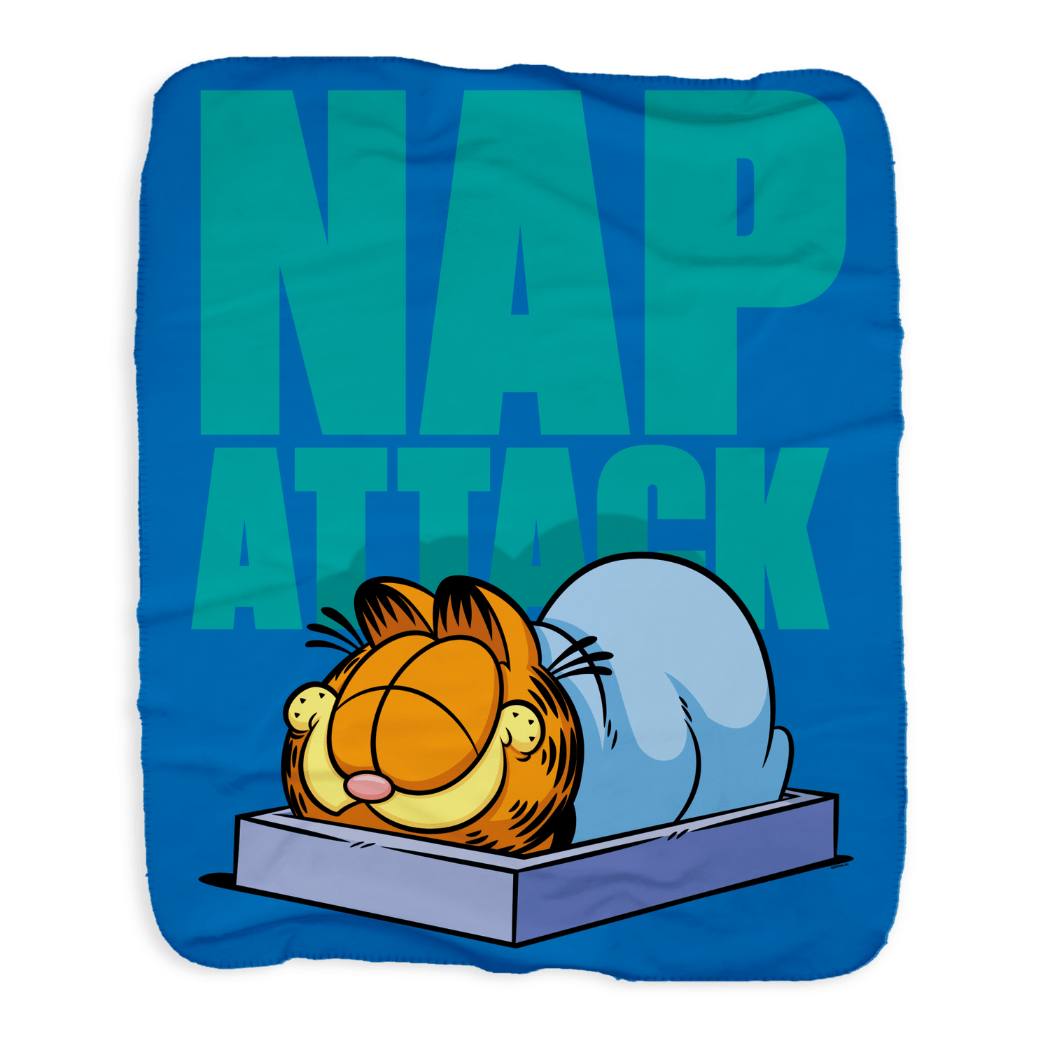 Garfield Nap Attack Grey Sherpa Blanket - Paramount Shop