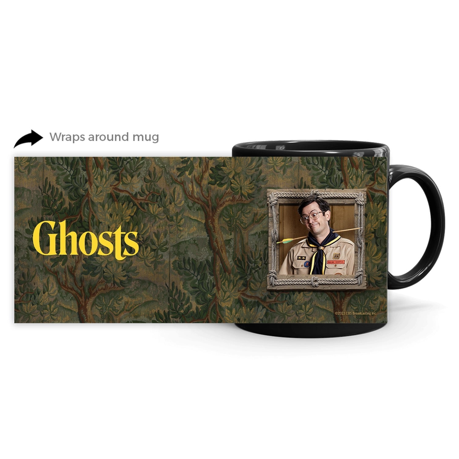 Ghosts Frames Pete Black Mug - Paramount Shop