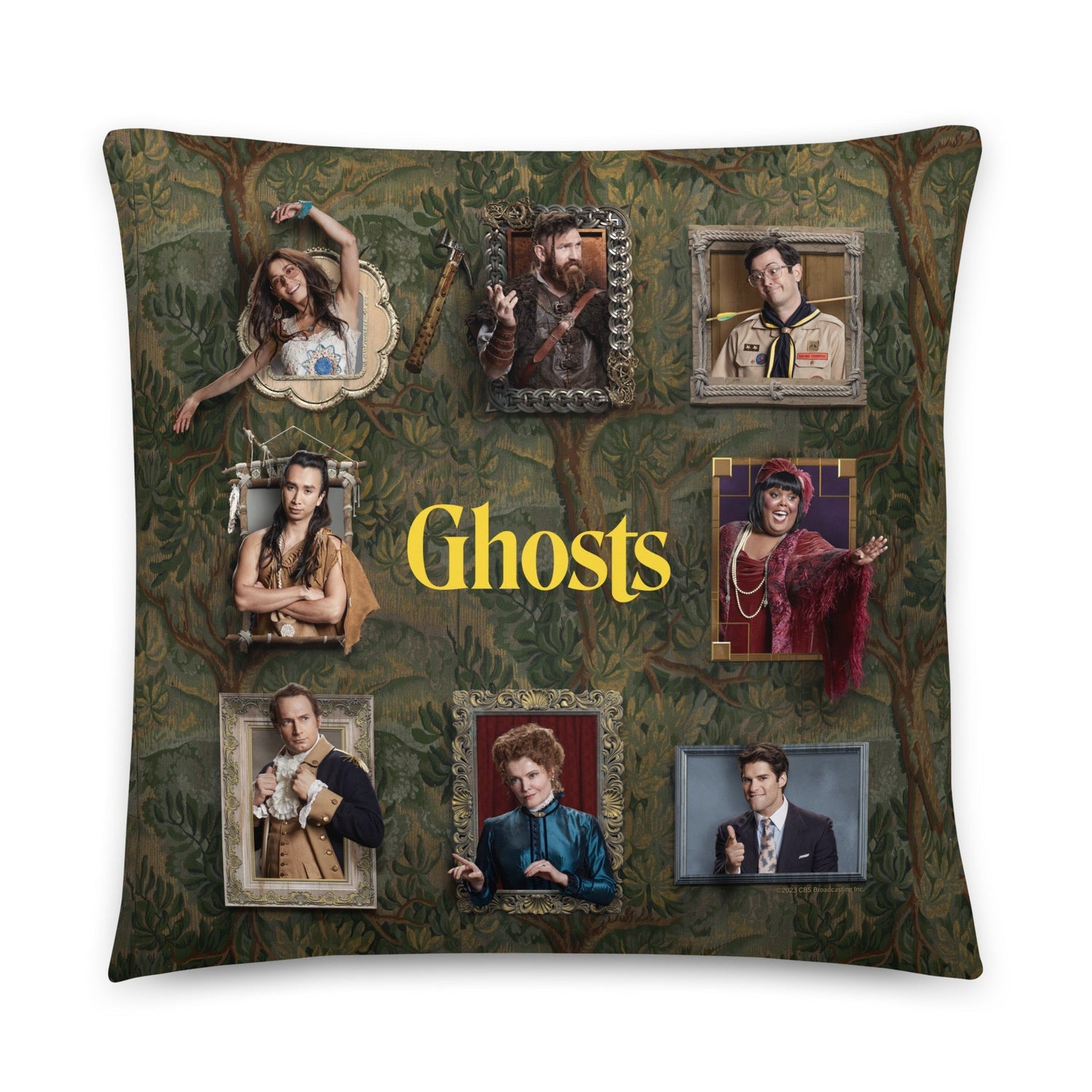Ghosts Frames Throw Pillow - Paramount Shop