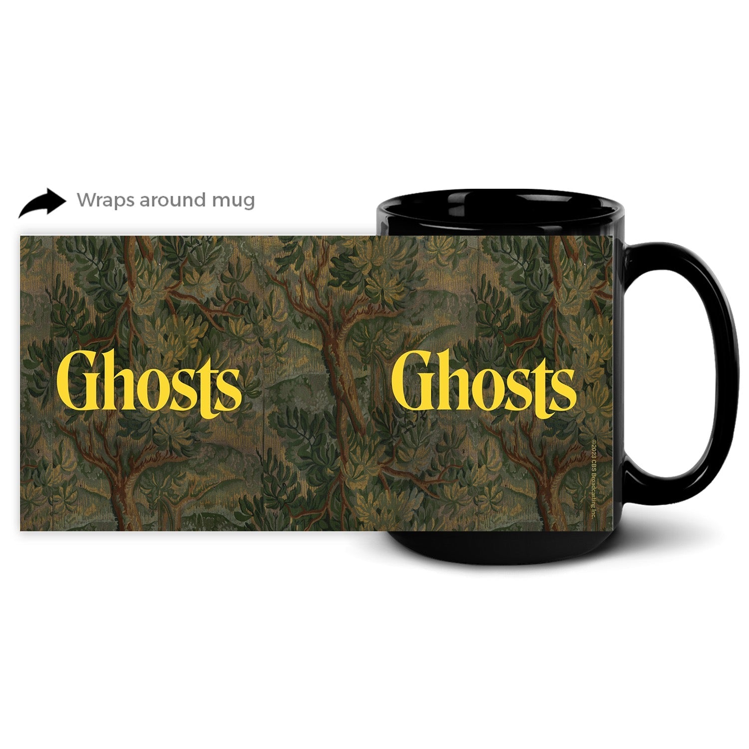 Ghosts Logo Black Mug - Paramount Shop