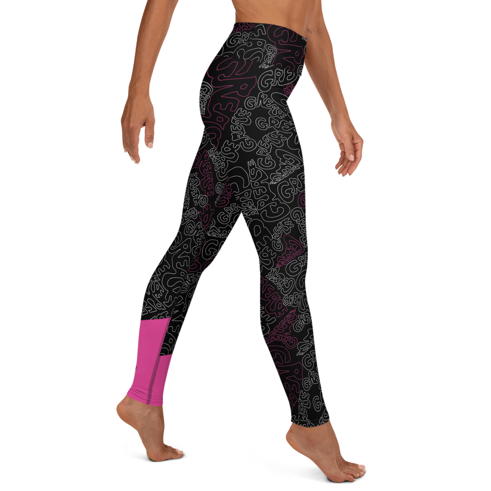 Grease Pattern High - Waisted Leggings - Paramount Shop