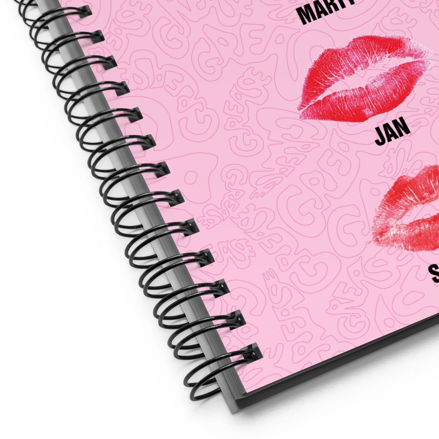 Grease Pink Ladies Kisses Spiral Notebook - Paramount Shop