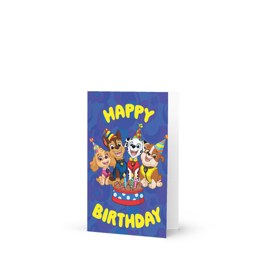 Carte de vœux d'anniversaire Paw Patrol