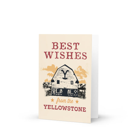 Yellowstone Tarjeta de felicitación con los mejores deseos