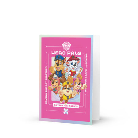 Tarjeta de felicitación Paw Patrol Hero Pals