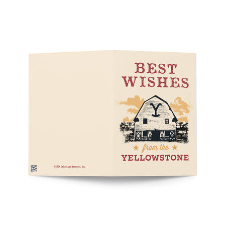 Yellowstone Tarjeta de felicitación con los mejores deseos