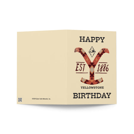 Yellowstone Est. 1886 Carte d'anniversaire