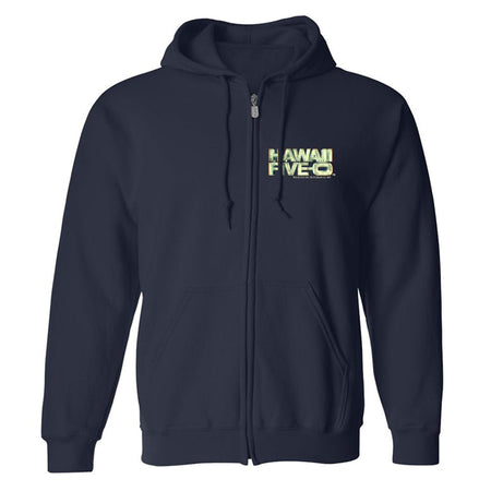 Hawaii Five - 0 3D Logo Fleece Zip - Up Hooded Sweatshirt - Paramount Shop
