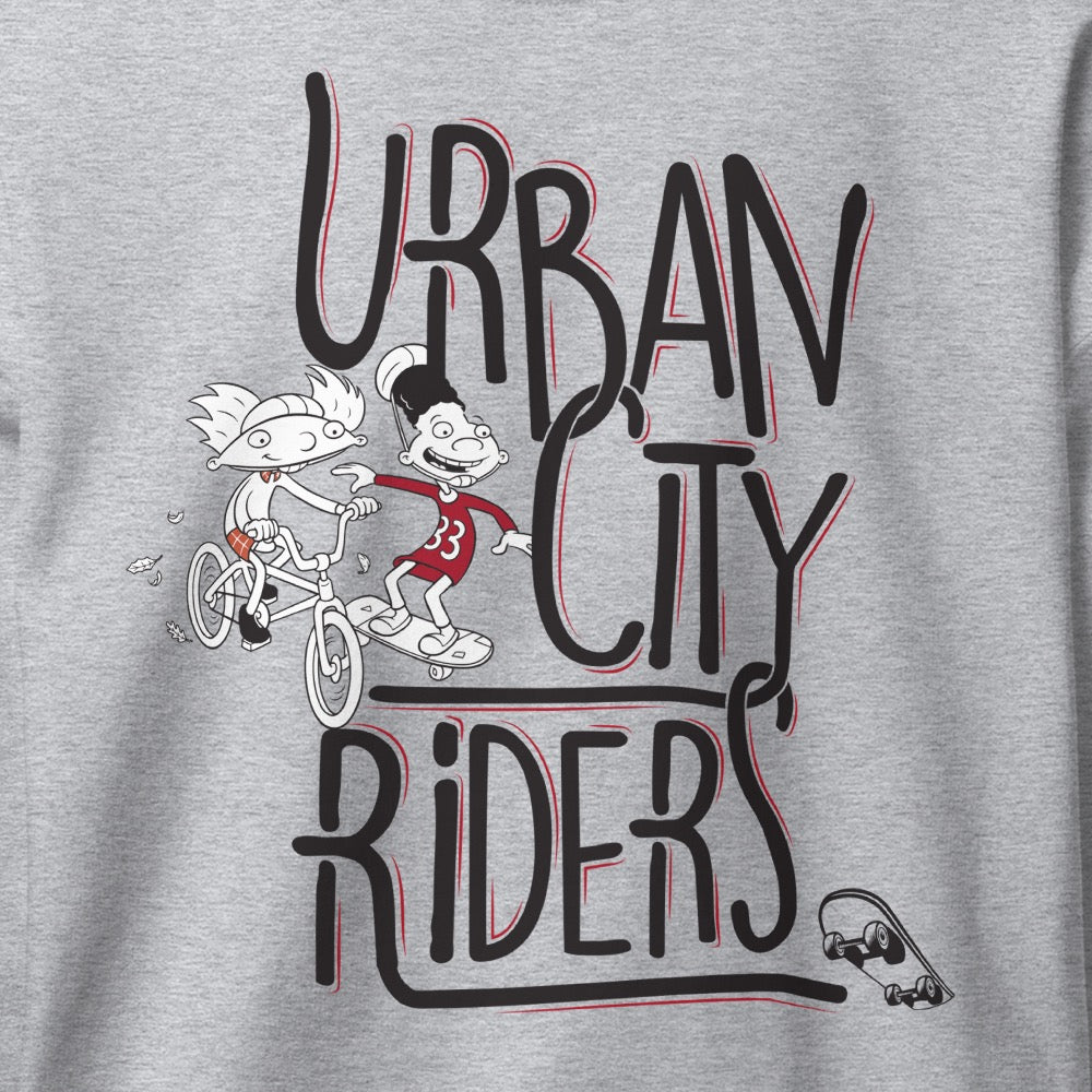 Hey Arnold! Urban City Riders Fleece Crewneck Sweatshirt - Paramount Shop