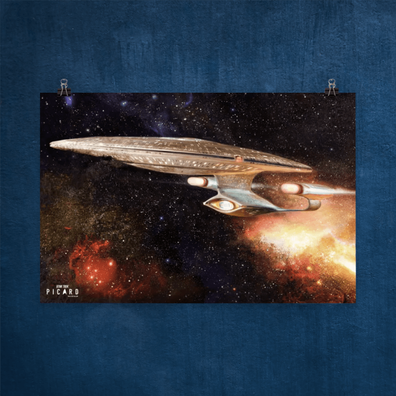 Star Trek: Picard U.S.S. Enterprise 1701-D Ready Room Painting  Premium Matte Paper Poster