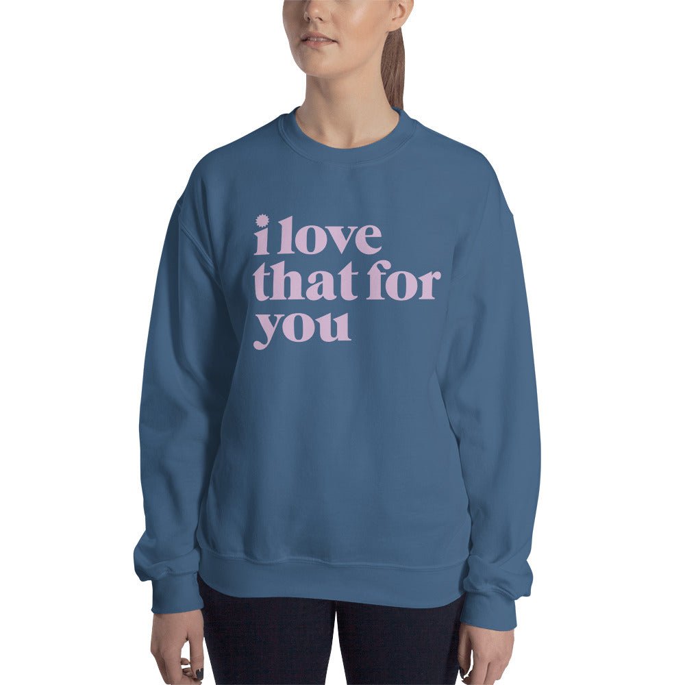 I Love That For You Logo Unisex Fleece Crewneck Sweatshirt - Paramount Shop