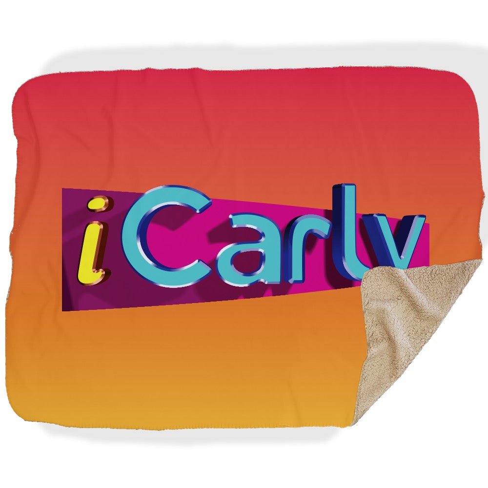 iCarly Logo Sherpa Blanket - Paramount Shop