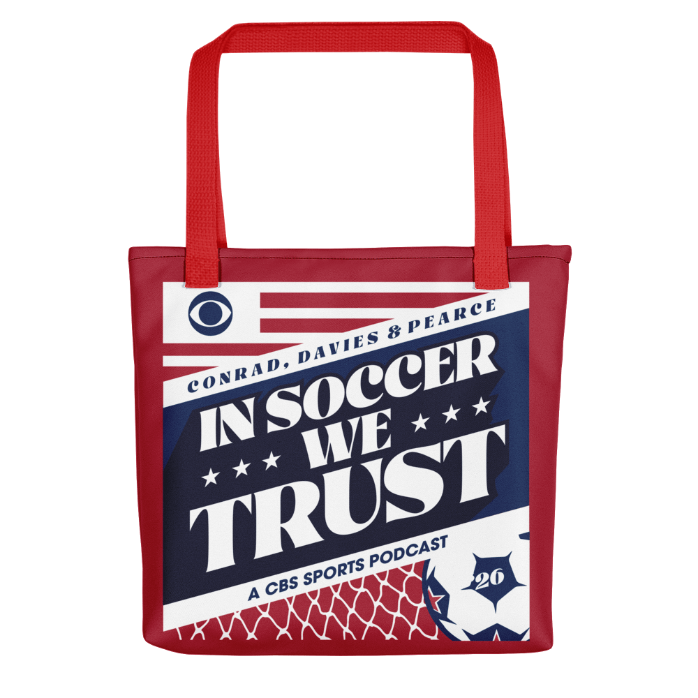 In Soccer We Trust Podcast Key Art Premium Tote Bag - Paramount Shop