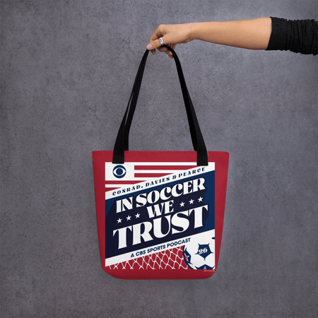 In Soccer We Trust Podcast Key Art Premium Tote Bag - Paramount Shop