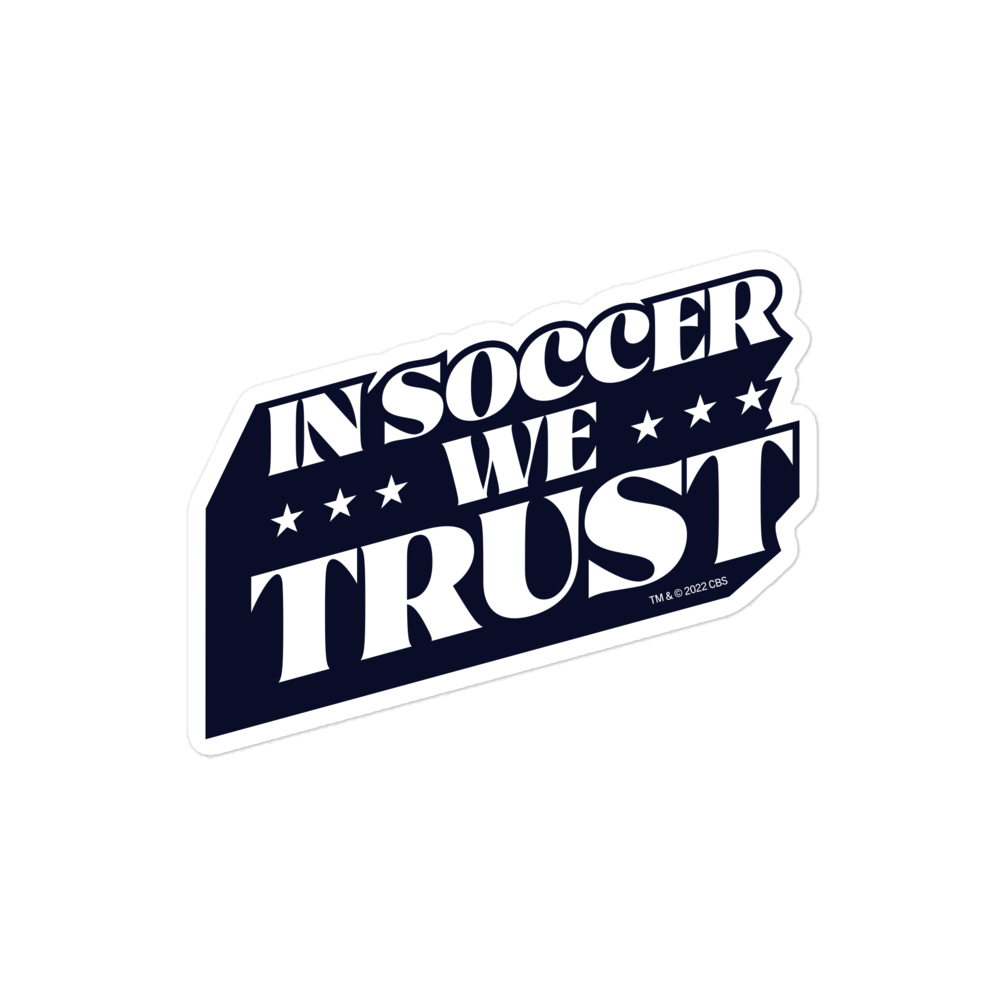In Soccer We Trust Podcast Logo Die Cut Sticker - Paramount Shop