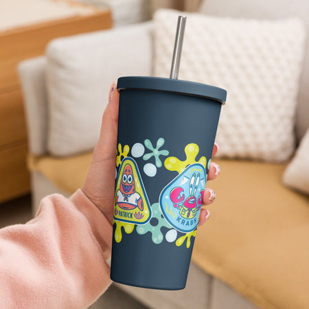 SpongeBob Squarepants Camping Badge Tumbler