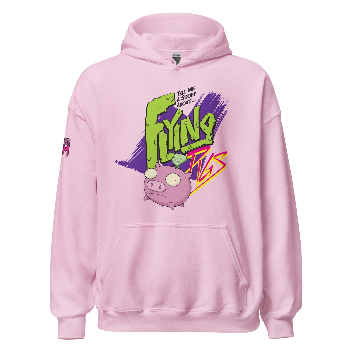 Invader Zim Flying Pigs Adult Hooded Sweatshirt - Paramount Shop