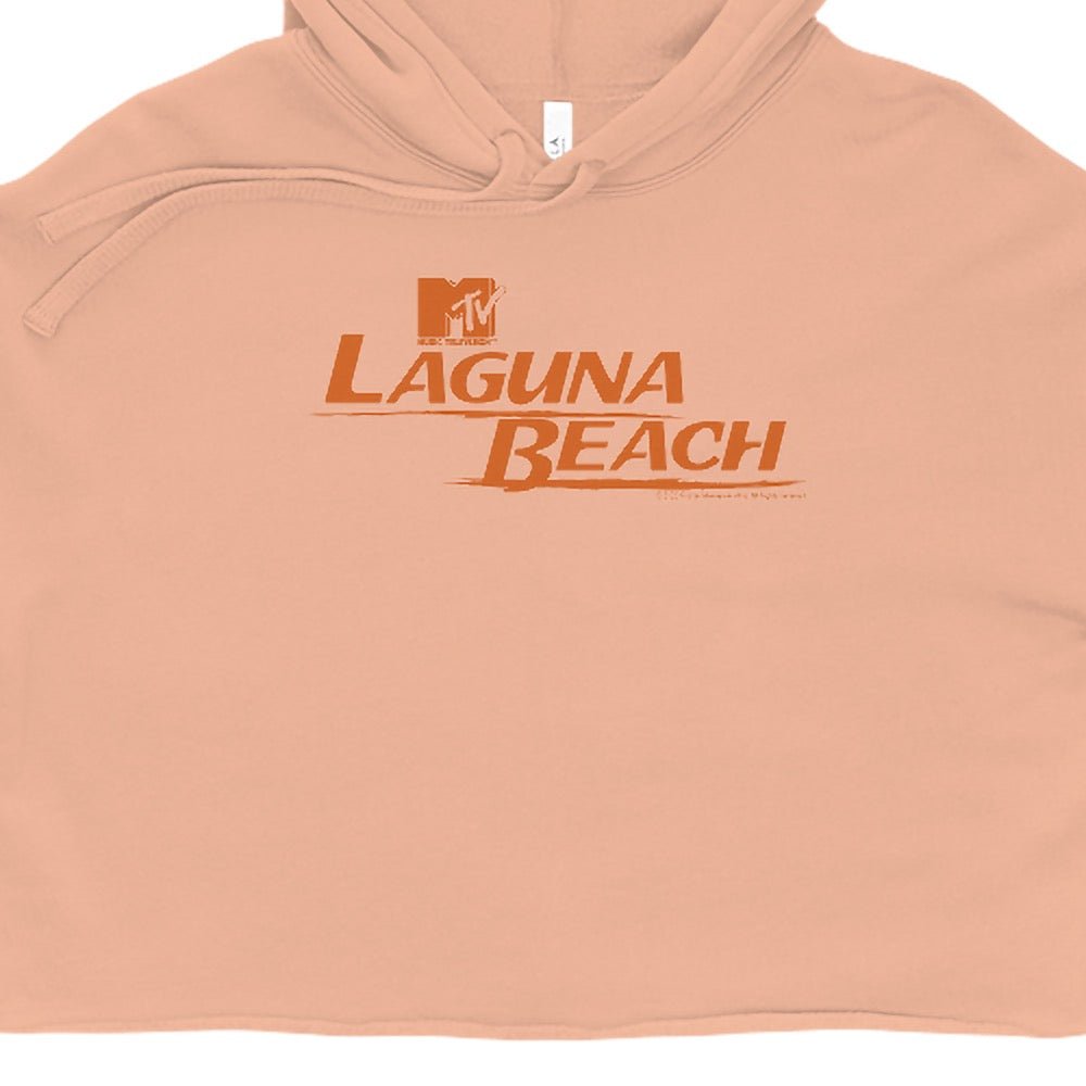 Laguna Beach Logo Women's Fleece Crop Hooded Sweatshirt - Paramount Shop
