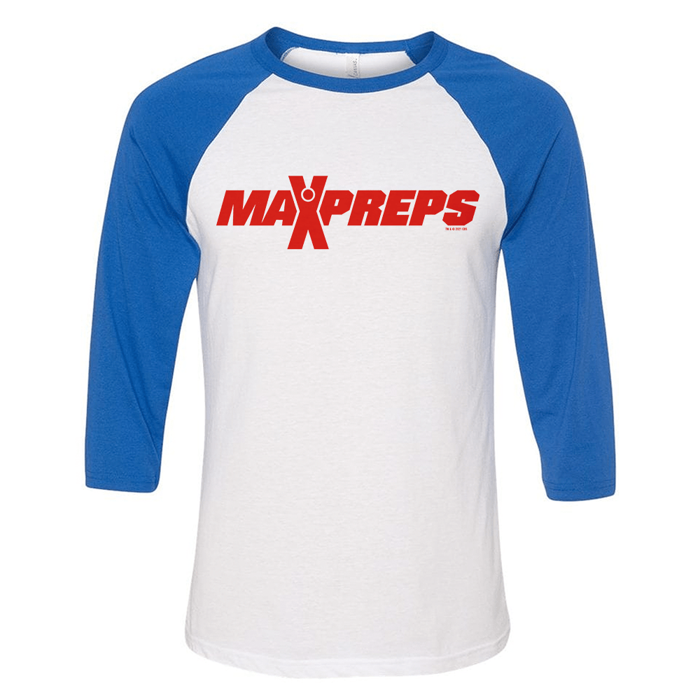 Max Preps Logo 3/4 Sleeve Baseball T - Shirt - Paramount Shop