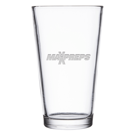 MaxPreps Logo Laser Engraved Pint Glass - Paramount Shop