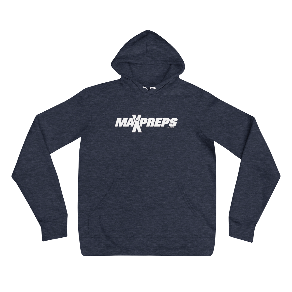 MaxPreps Logo White Adult Fleece Hooded Sweatshirt - Paramount Shop