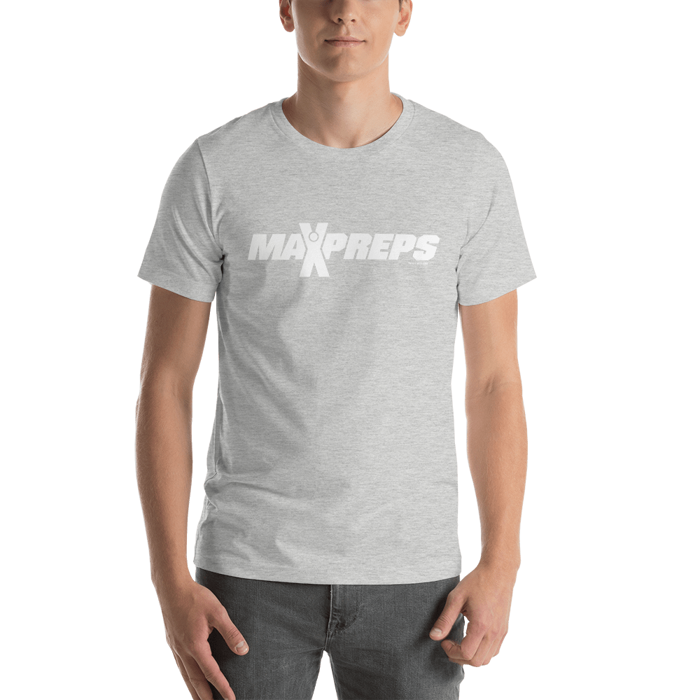 MaxPreps Logo White Adult Short Sleeve T - Shirt - Paramount Shop