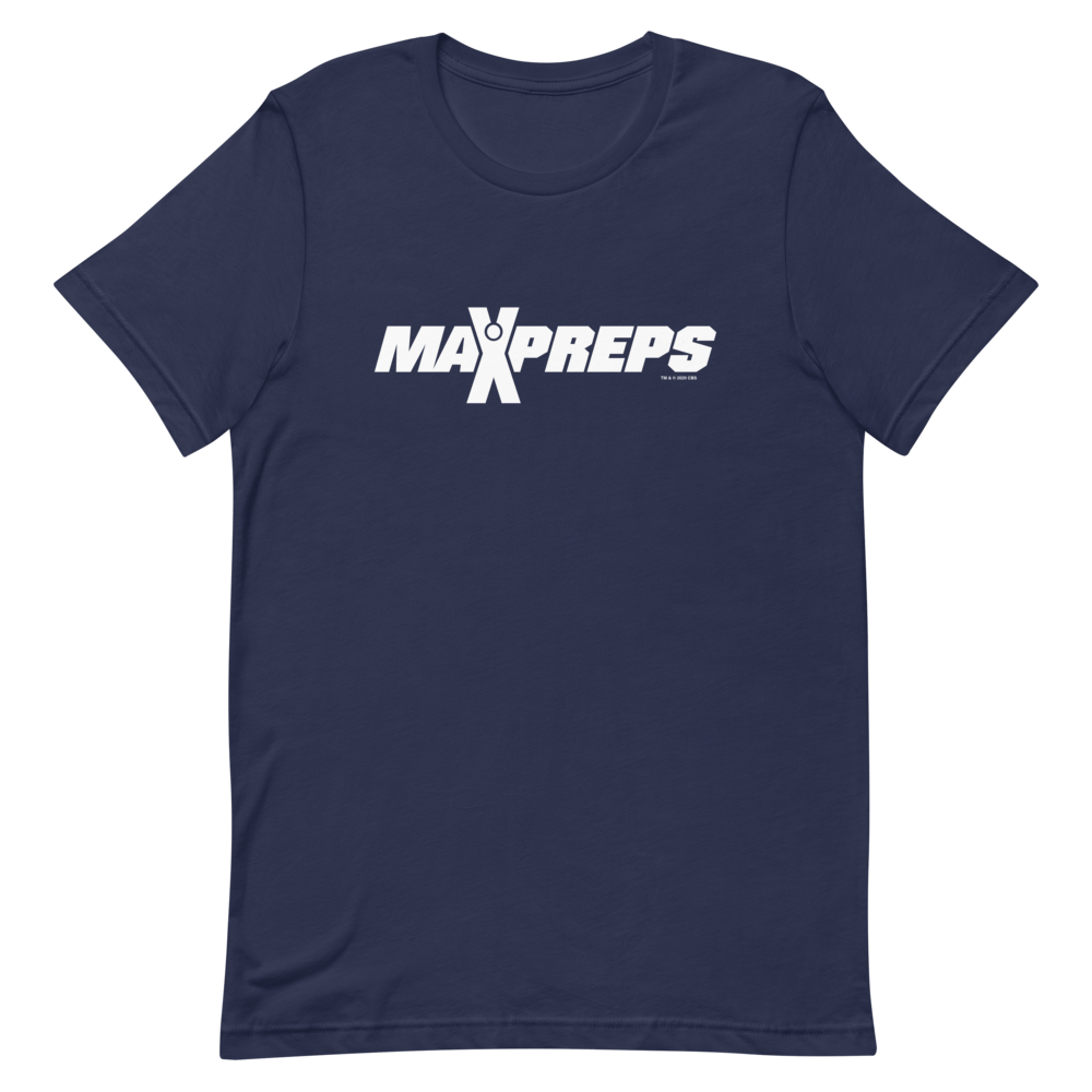 MaxPreps Logo White Adult Short Sleeve T - Shirt - Paramount Shop
