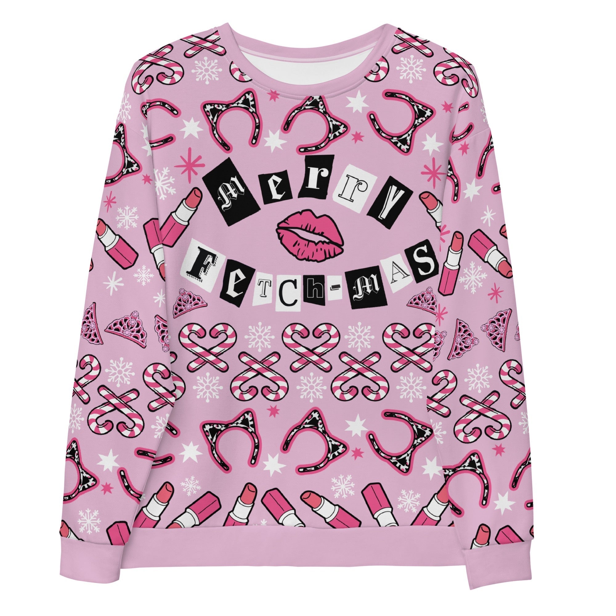 Mean Girls Feliz Fetch-Mas Unisex Sudadera con cuello redondo