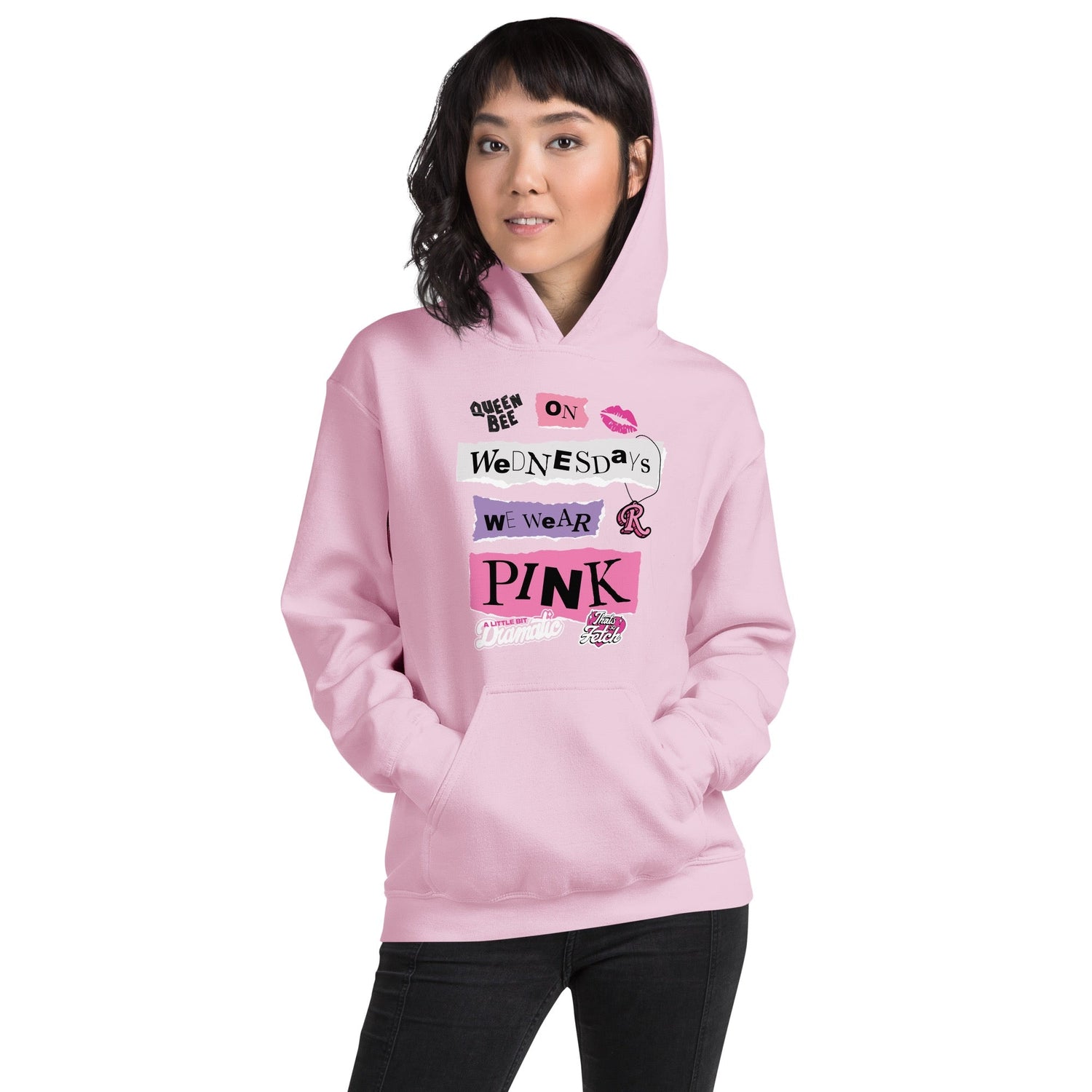 Mean Girls On Wednesdays We Wear Pink Hoodie - Paramount Shop