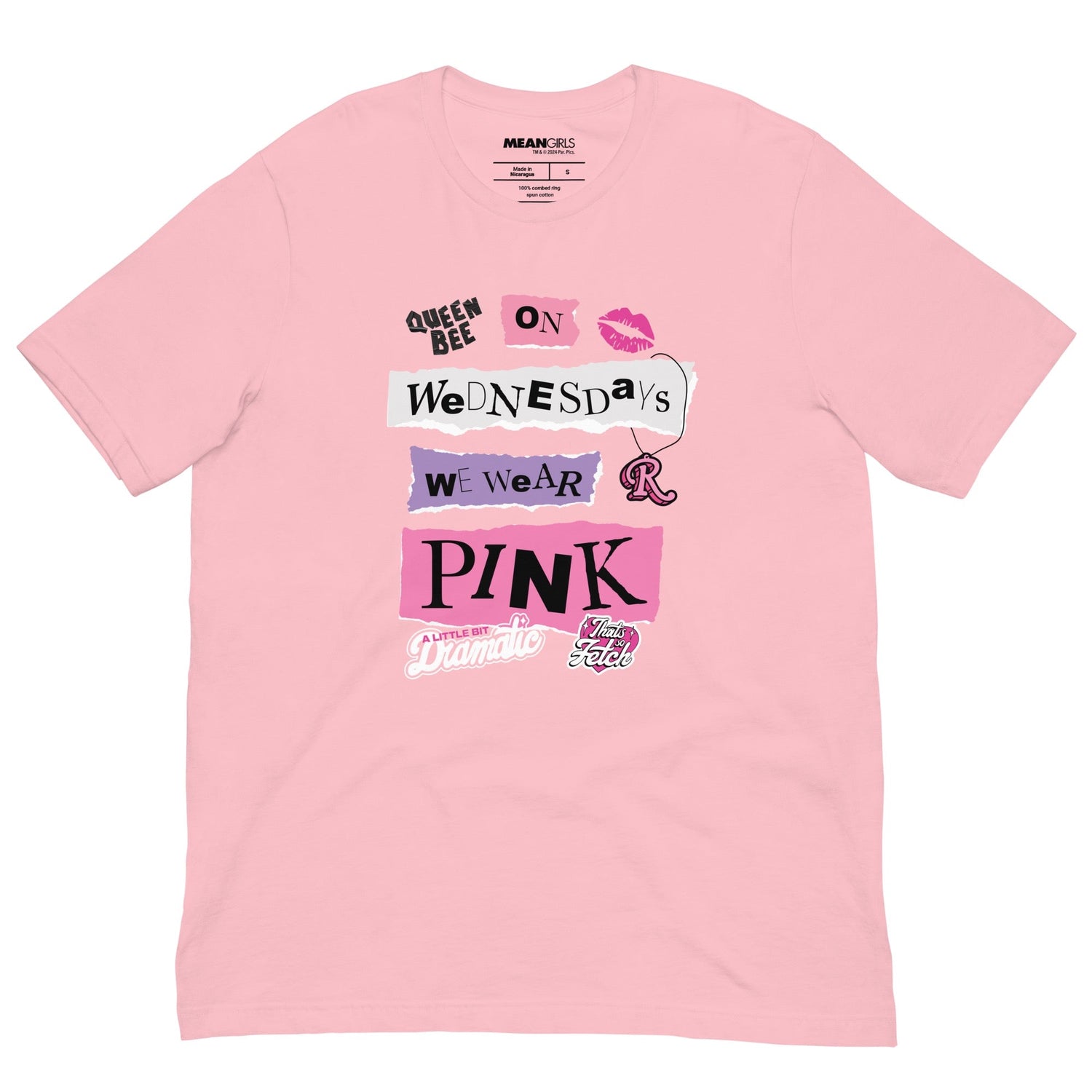 Mean Girls On Wednesdays We Wear Pink T - Shirt - Paramount Shop