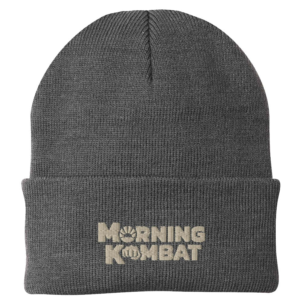 Morning Kombat Logo Embroidered Beanie - Paramount Shop